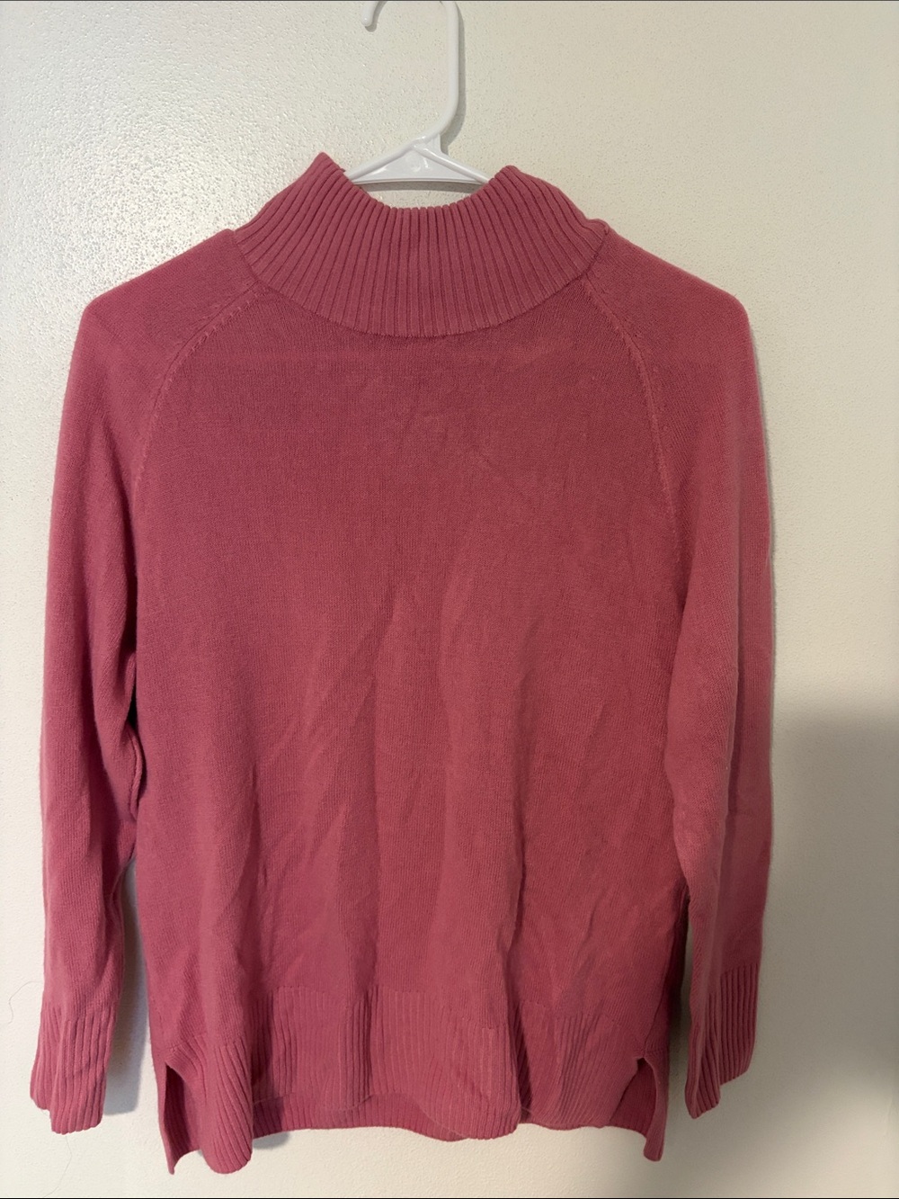 Appleseed's Rose Pink Cowl Neck Sweater